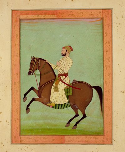 Un nobile Mughal a cavallo, c.1790, dal Grande Album Clive da Mughal School