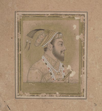 Ritratto di Shah Jehan, c. XVII secolo da Mughal School