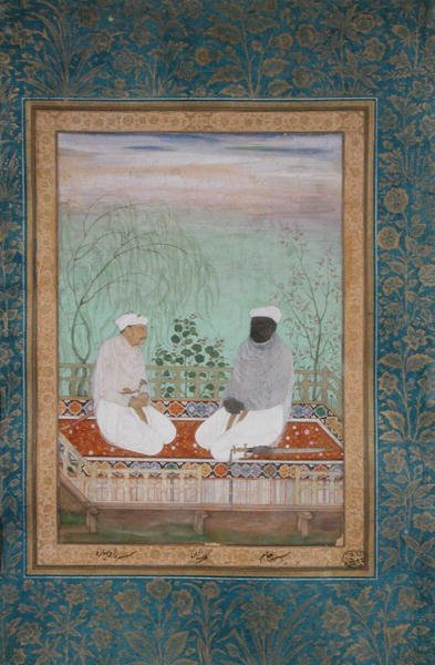 Ritratti di due proprietari terrieri, Rai Bharo e Jassa Jam del Gujarat, c.1618 da Mughal School