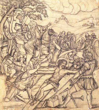 La crocifissione (c.1650) da Mughal School