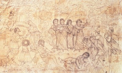 La morte di Anania da Mughal School