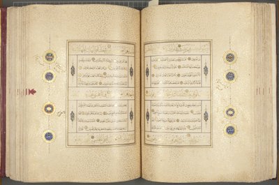 Fol 137 verso 183 recto, Corano Timuride, 1441 da Muhammad Mumin Abdallah Al Murwand