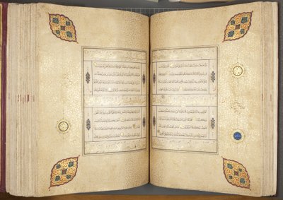 Fol 82 verso 83 recto, Corano Timuride, 1441 da Muhammad Mumin Abdallah Al Murwand