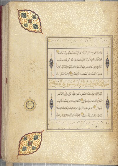 Fol 83 recto, Corano Timuride, 1441 da Muhammad Mumin Abdallah Al Murwand
