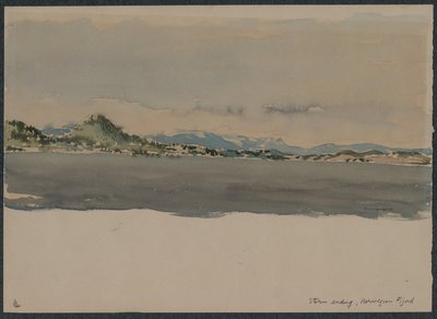 Tempesta finale, Fijord norvegese da Muirhead Bone