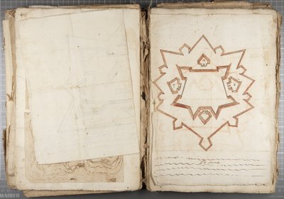 Portfolio di disegni di Mutio Oddi di Urbino e altri - Po Fiume, c.1635-40 da Muzio Oddi