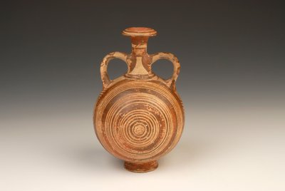 Aryballos Pilgrim Flask, 1400-1370 a.C. da Mycenaean
