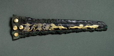 Pugnale (bronzo, oro e argento) da Mycenaean