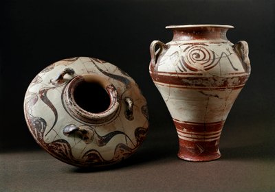 Arte micenea: vasi ceramici. 1400 a.C. Atene, Museo dell