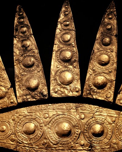Arte micenea: dettaglio di un diadema funerario d