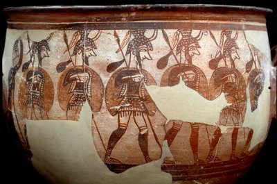 Civiltà micenea: cratere detto dei Guerrieri da Mycenaean Mycenaean
