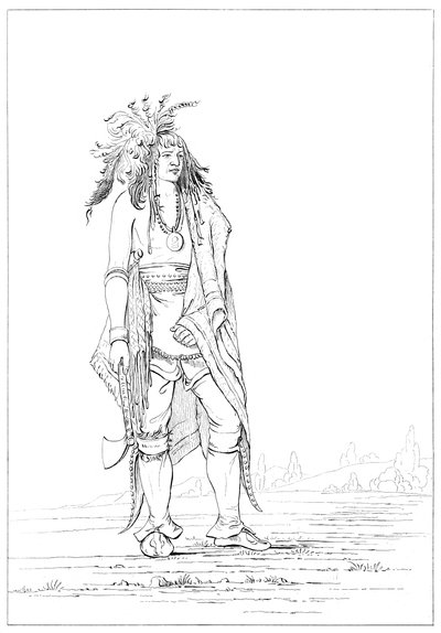 Guerriero Irochese, 1841 da Myers and Co