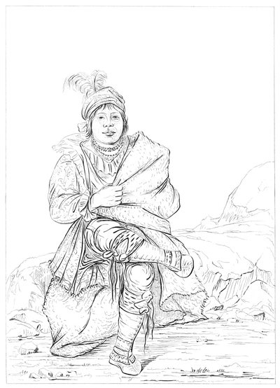 Nativo americano, Frontiera nord-occidentale, 1841 da Myers and Co