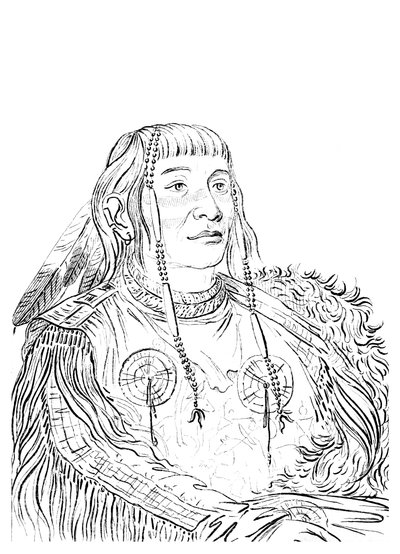Ritratto di un uomo nativo americano, 1841 da Myers and Co