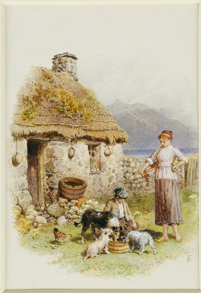 Un cottage delle Highlands da Myles Birket Foster