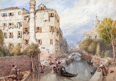 Un Canale Laterale a Venezia da Myles Birket Foster