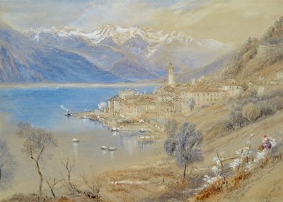 Bellagio, sulla riva del Lago di Como da Myles Birket Foster