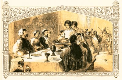 Cena di Natale da Myles Birket Foster