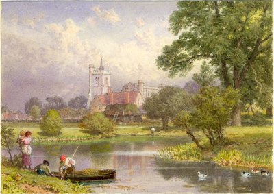 Elstow, Bedfordshire (luogo di nascita di John Bunyan) da Myles Birket Foster