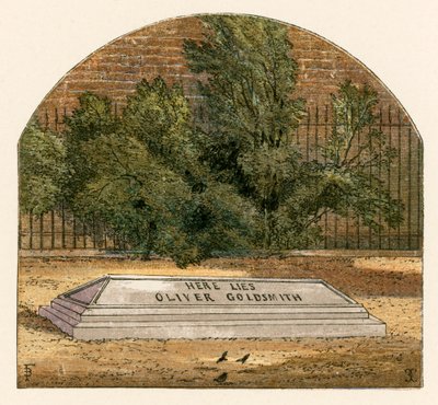 Qui giace Oliver Goldsmith da Myles Birket Foster