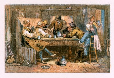 Illustrazione per Il villaggio deserto da Myles Birket Foster