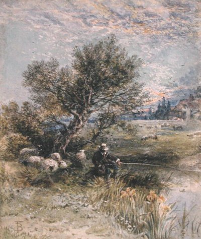 Il pescatore da Myles Birket Foster