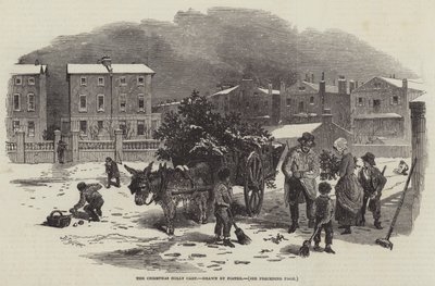 Il Carro di Agrifoglio di Natale da Myles Birket Foster