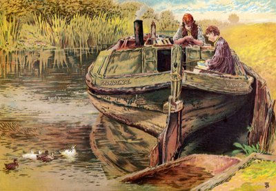 La chiatta della Provvidenza da Myles Birket Foster