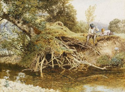 Il giovane pescatore da Myles Birket Foster