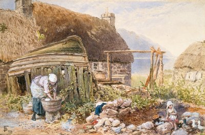 Giorno di bucato a Balmarcara da Myles Birket Foster