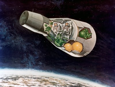 Un modulo lunare della NASA, c1970s da NASA Images