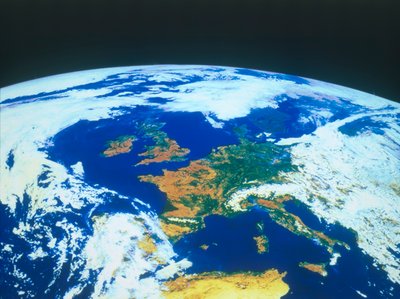 La Terra vista dallo spazio - Europa vista da un satellite, c1980 da NASA Images