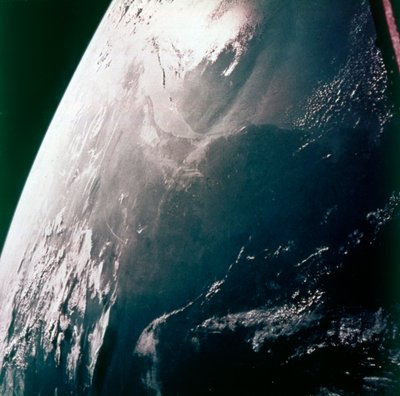 La Terra dallo spazio - la costa del Golfo, Houston e Galveston Bay, USA, c. 1980s da NASA Images
