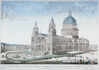 Cattedrale di San Paolo, Città di Londra, 1755 da NJB de Poilly