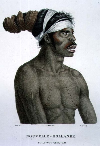 Cour-Rou-Bari-Gal, un nativo della Nuova Olanda, tavola 18 da 