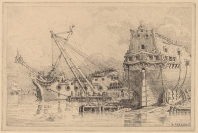 Due grandi navi in costruzione da N. Artsay