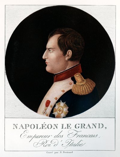 Imperatore Napoleone Bonaparte, 1769-1821, 1912 da N. Bertrand