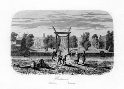 Batavia Jakarta, Indonesia, c. 1840 da N. Remond
