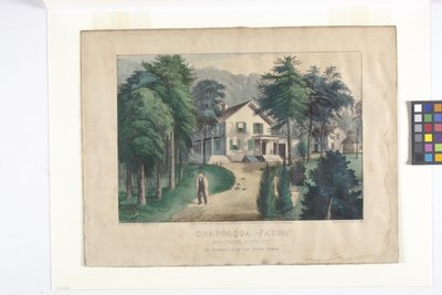 Fattoria di Chappaqua, Contea di West Chester, New York da N. and Ives J.M. (1824 95) Currier