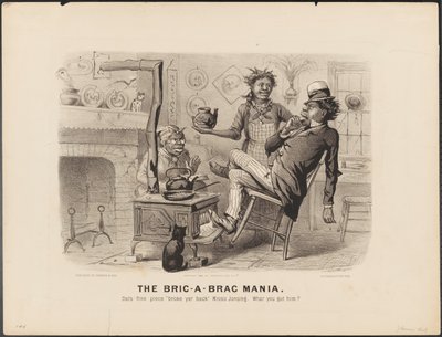 Il Bric - A - Brac Mania da N. and Ives J.M. (1824-95) Currier
