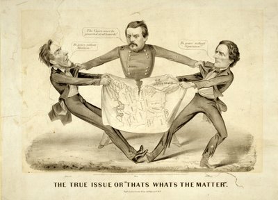 Il vero problema o "Il problema è questo". da N. and Ives J.M. (1824 95) Currier
