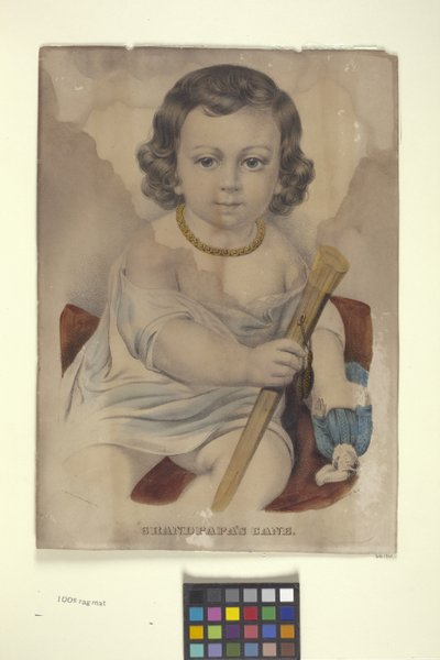 Il bastone del nonno da N. and Ives J.M. (1824 95) Currier