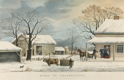 Casa per il Ringraziamento da Currier and Ives