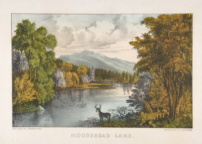 Lago Moosehead, Maine da Currier and Ives