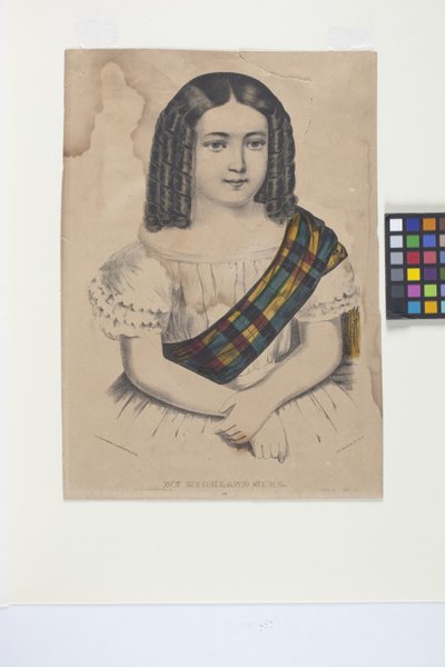 La mia ragazza delle Highlands da N. and Ives J.M. (1824 95) Currier