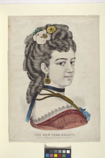 Bellezza di New York / La Vignetta da N. and Ives J.M. (1824 95) Currier