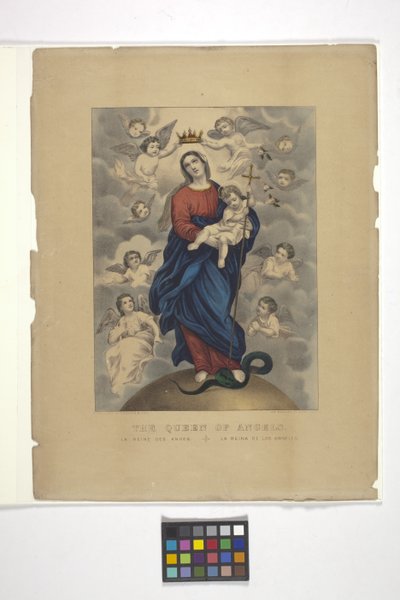 Regina degli angeli da N. and Ives J.M. (1824 95) Currier