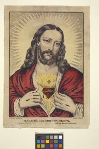 Sacro Cuore di Gesù da N. and Ives J.M. (1824 95) Currier