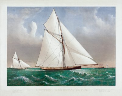 The Cutter Genesta di Currier & Ives da Currier and Ives