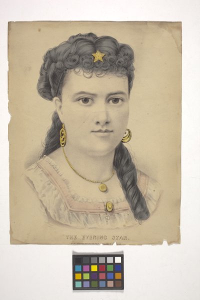 La stella della sera da N. and Ives J.M. (1824 95) Currier